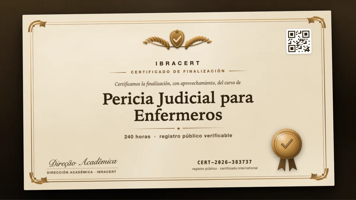 Portada del curso Pericia Judicial para Enfermeros