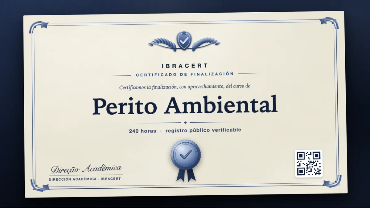 Portada del curso Perito Ambiental