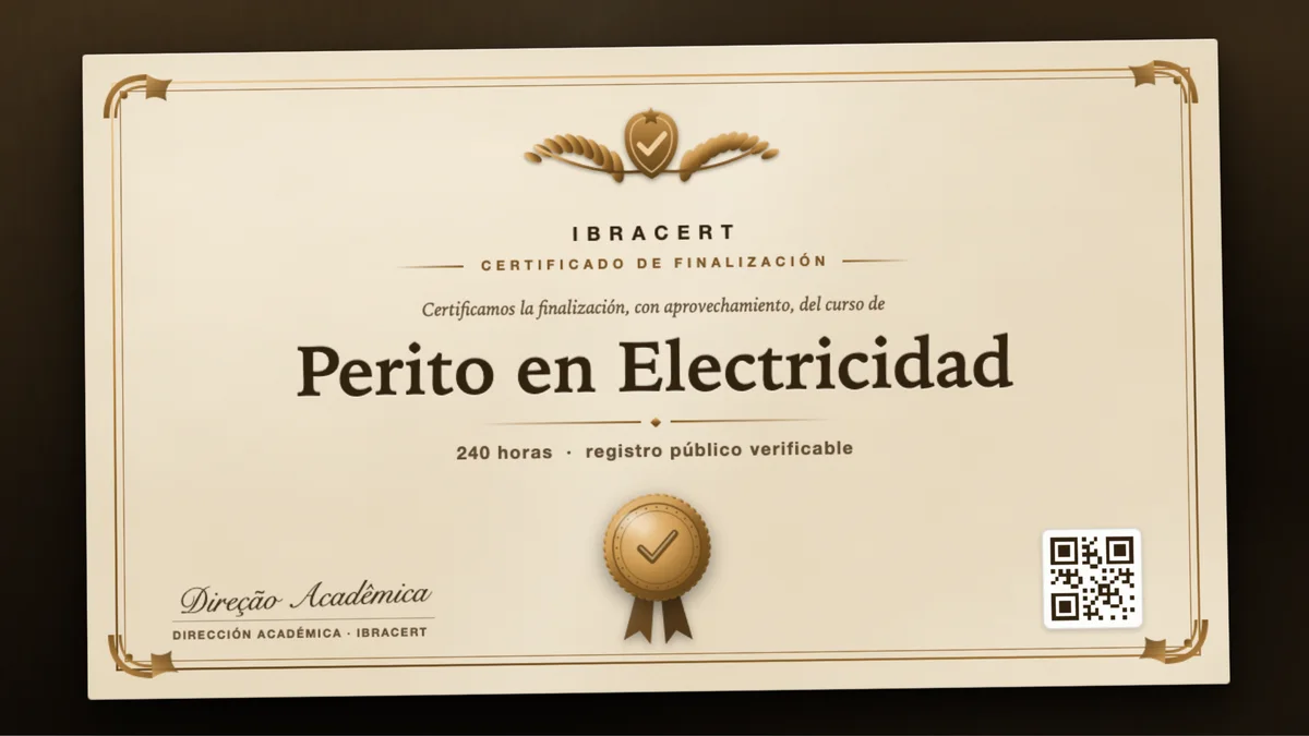 Portada del curso Perito en Electricidad