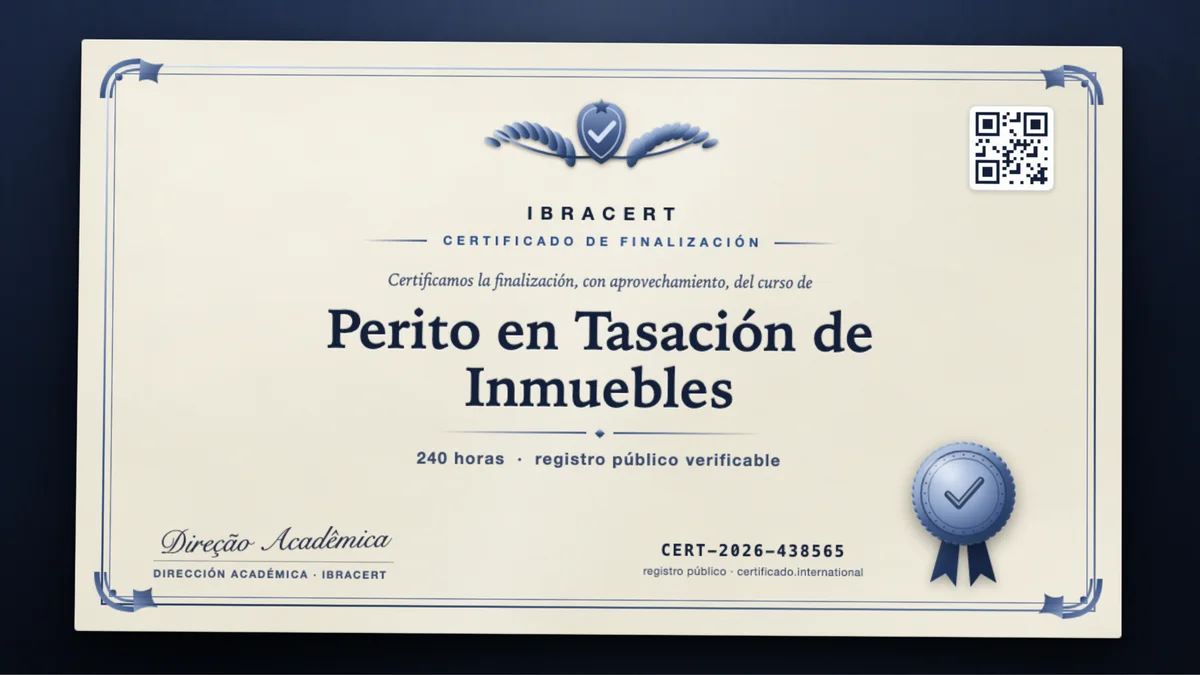 Portada del curso Perito en Tasación de Inmuebles