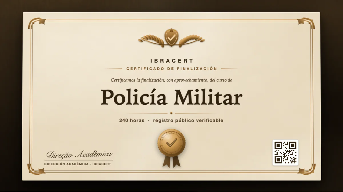 Portada del curso Policía Militar