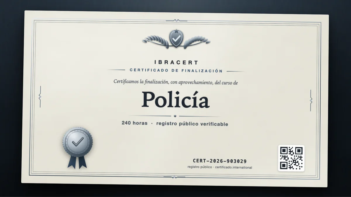 Portada del curso Policía