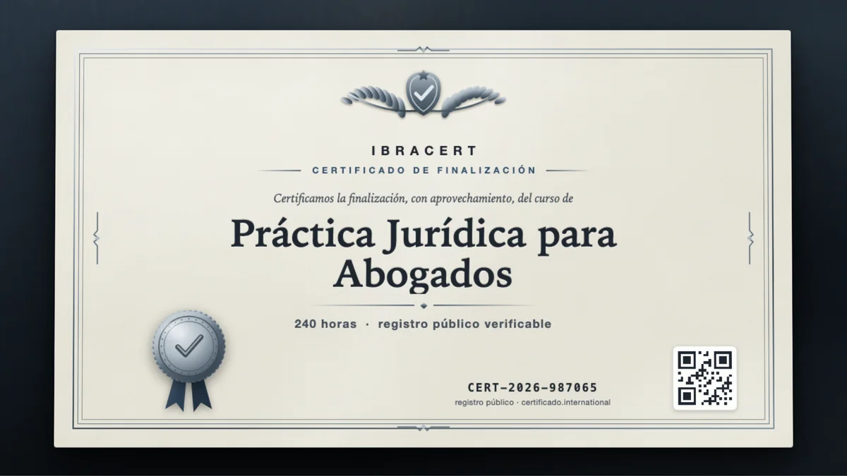 Portada del curso Práctica Jurídica para Abogados