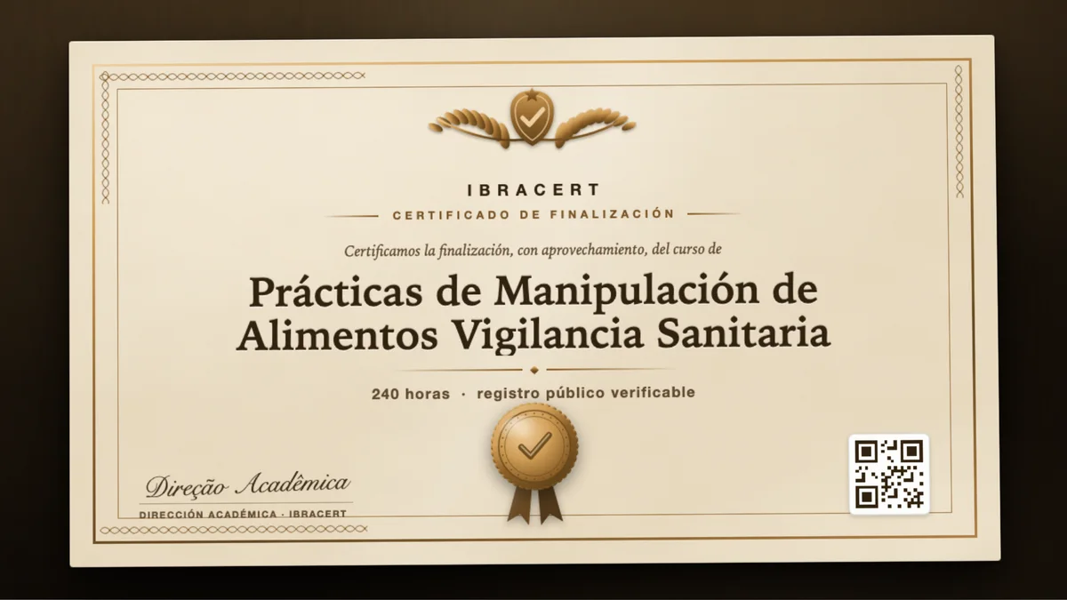 Portada del curso Prácticas de Manipulación de Alimentos Vigilancia Sanitaria