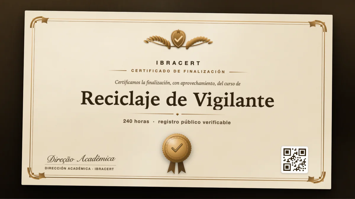 Portada del curso Reciclaje de Vigilante
