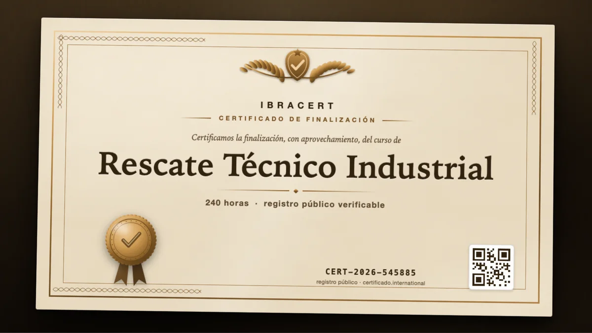 Portada del curso Rescate Técnico Industrial