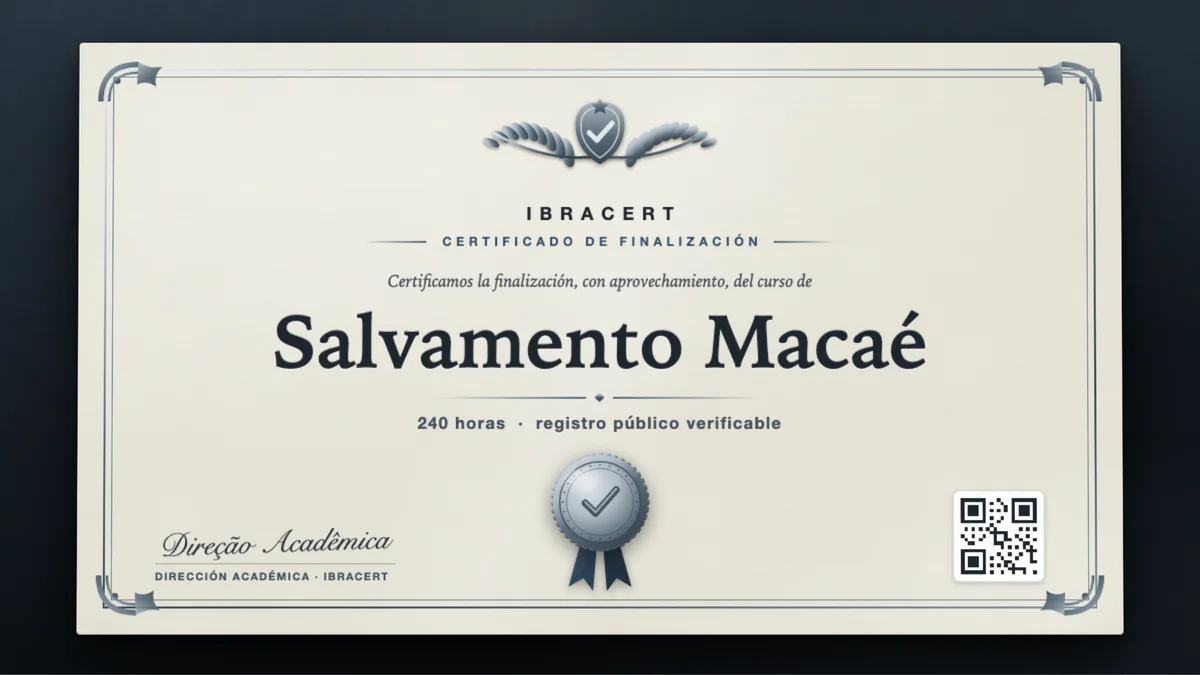 Portada del curso Salvamento Macaé