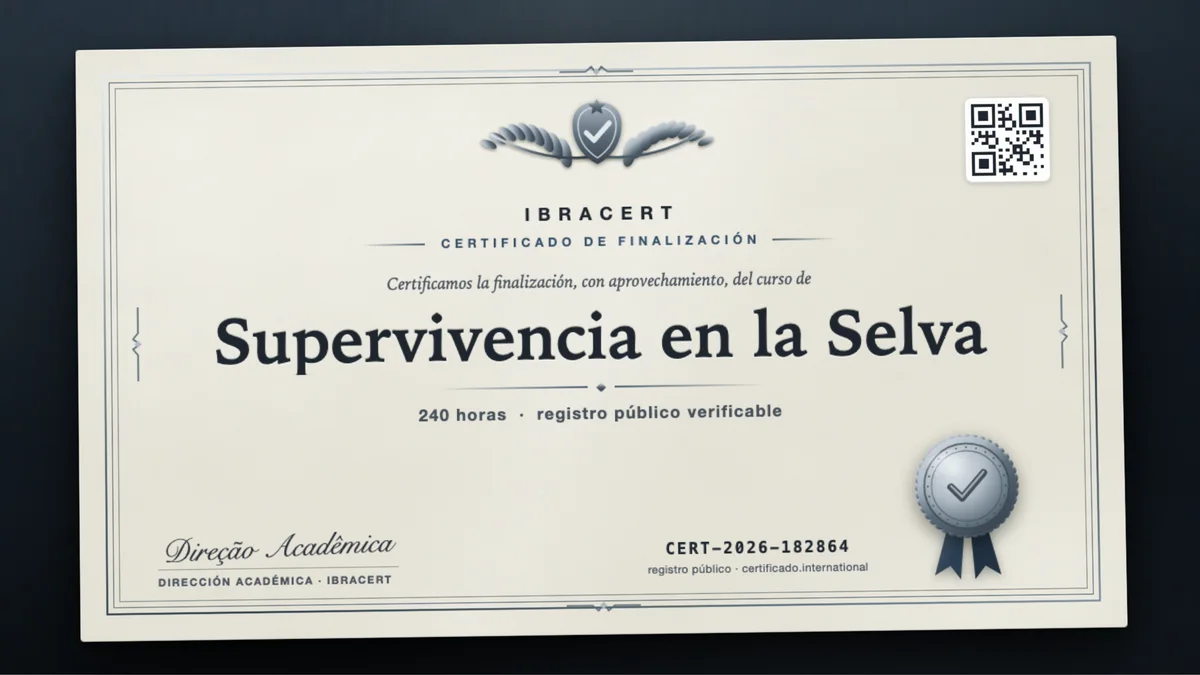 Portada del curso Supervivencia en la Selva