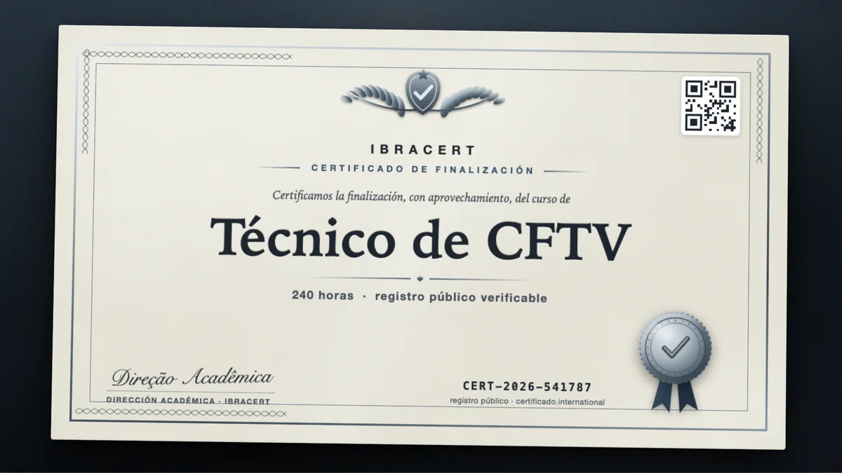 Portada del curso Técnico de CFTV