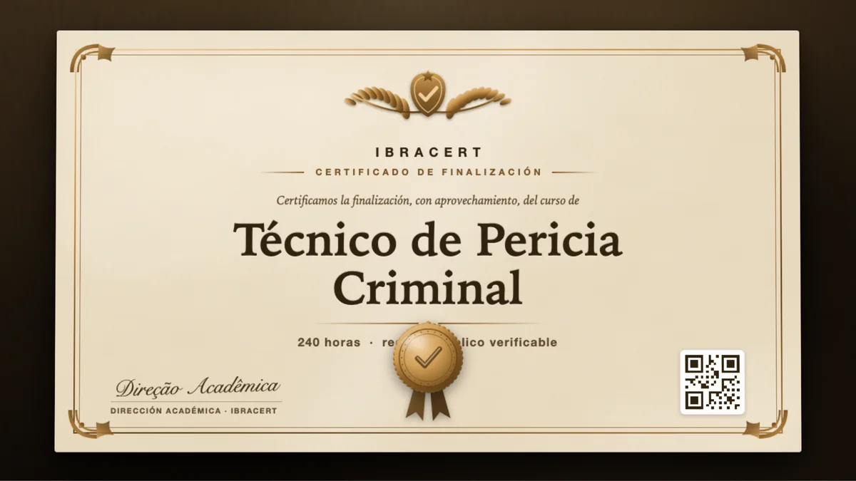 Portada del curso Técnico de Pericia Criminal