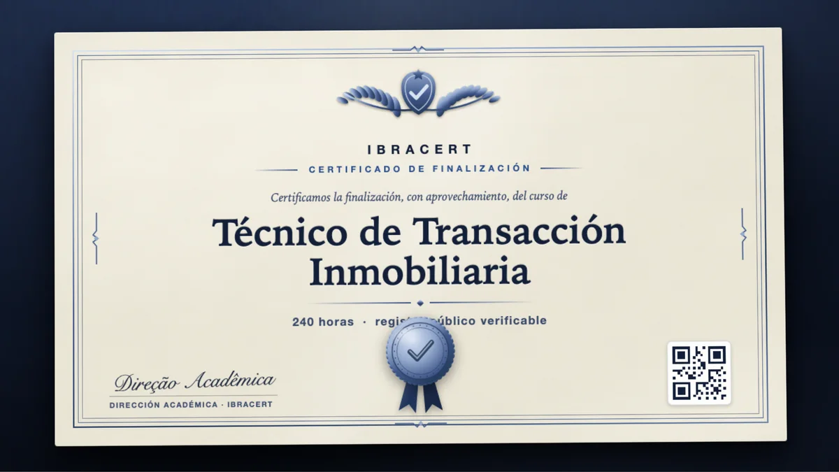 Portada del curso Técnico de Transacción Inmobiliaria