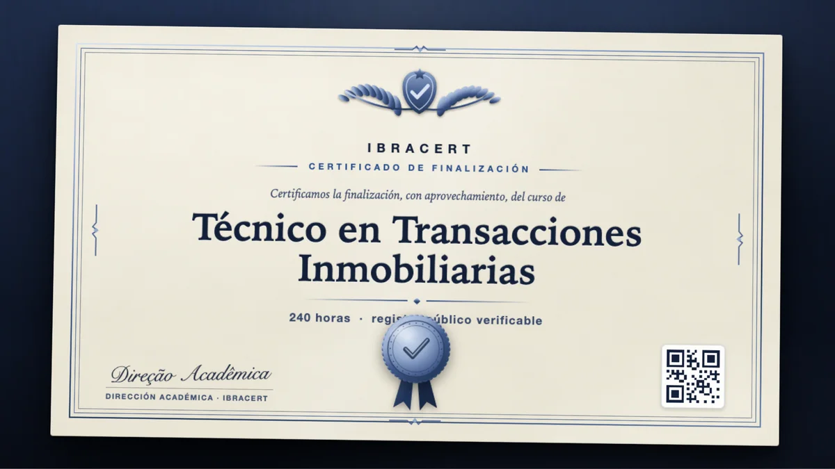 Portada del curso Técnico en Transacciones Inmobiliarias