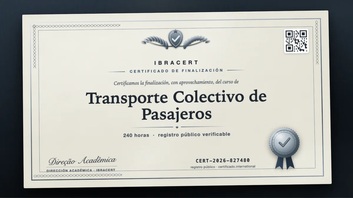 Portada del curso Transporte Colectivo de Pasajeros