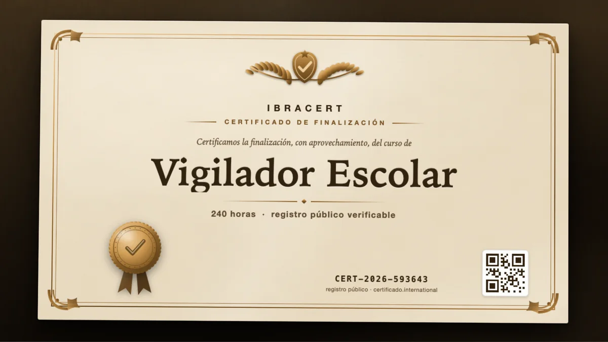Portada del curso Vigilador Escolar