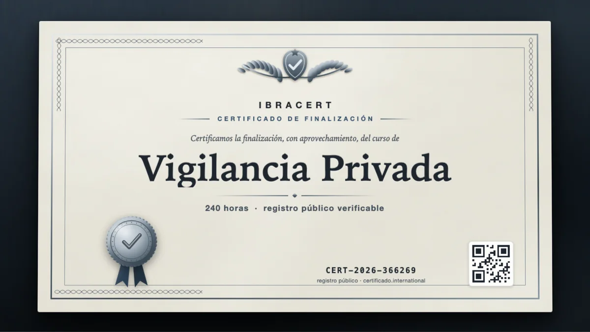 Portada del curso Vigilancia Privada