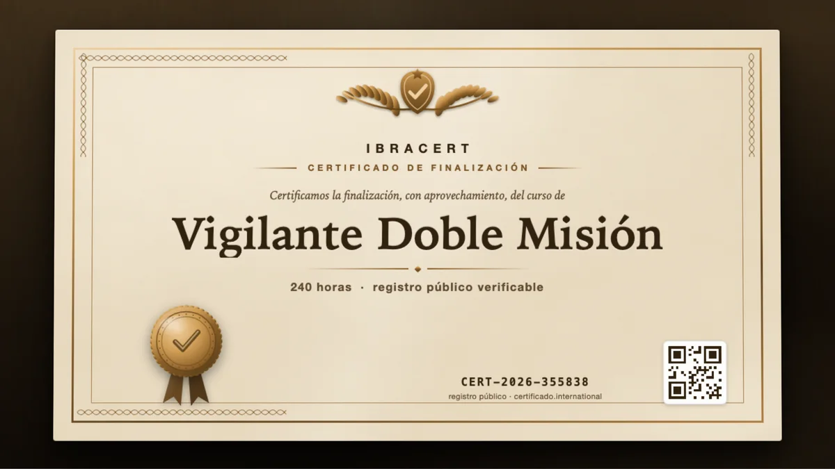 Portada del curso Vigilante Doble Misión