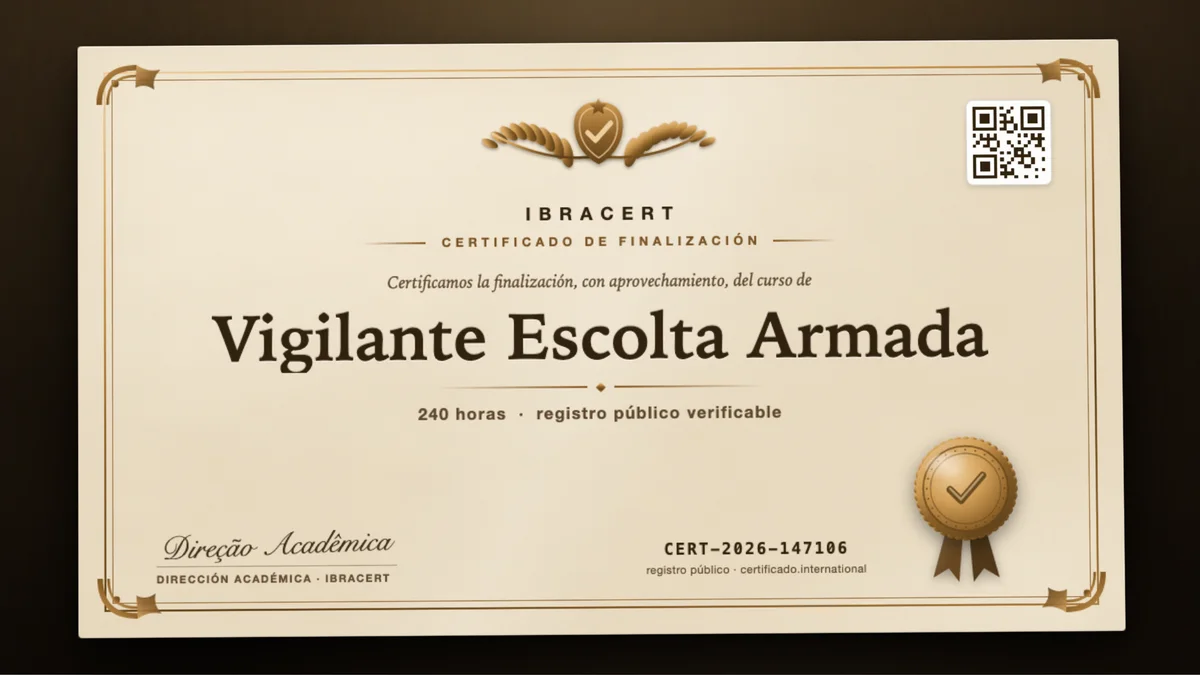 Portada del curso Vigilante Escolta Armada