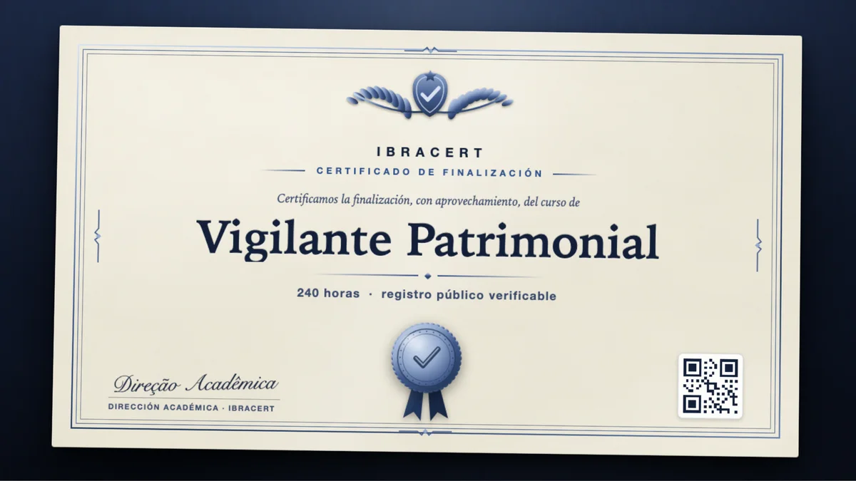 Portada del curso Vigilante Patrimonial