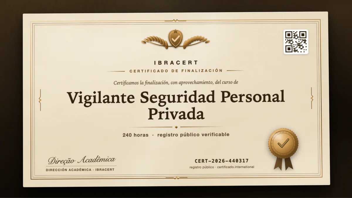 Portada del curso Vigilante Seguridad Personal Privada