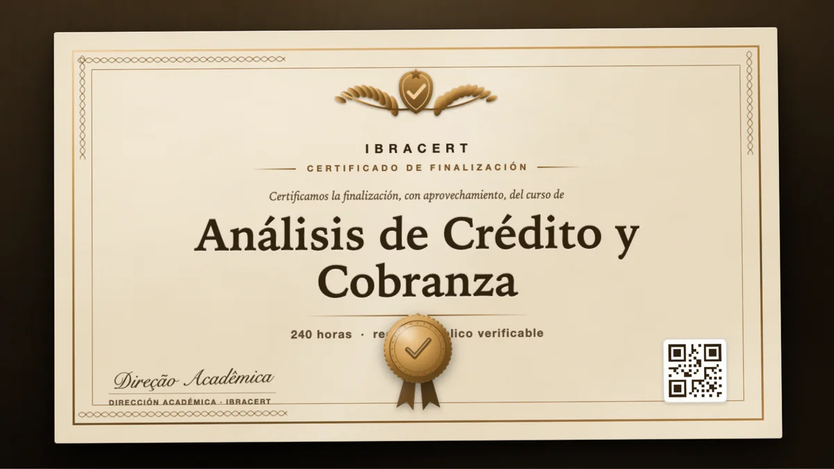 Portada del curso Análisis de Crédito y Cobranza