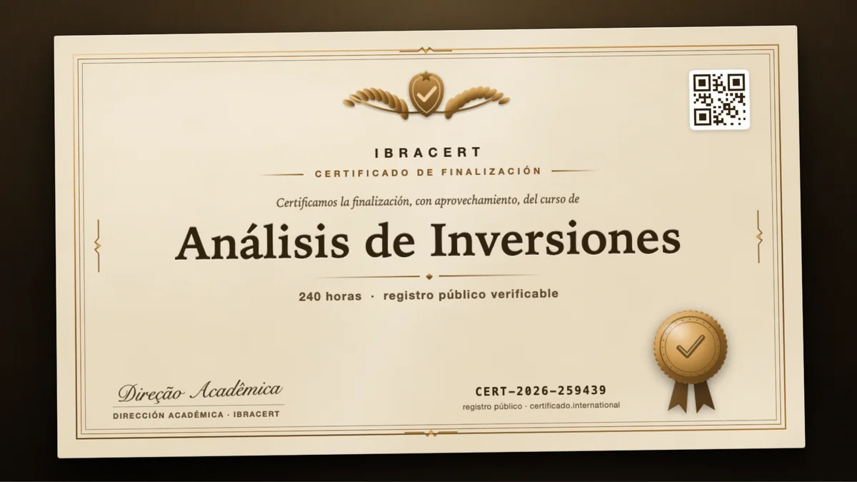 Portada del curso Análisis de Inversiones