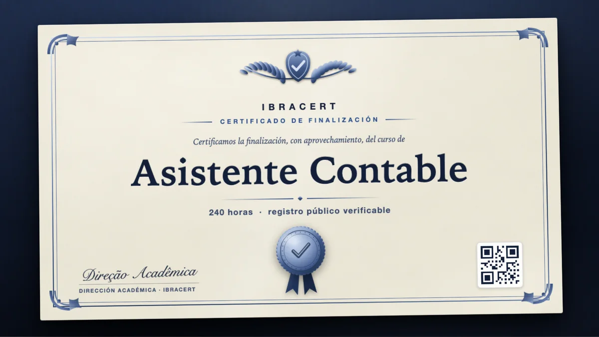 Portada del curso Asistente Contable