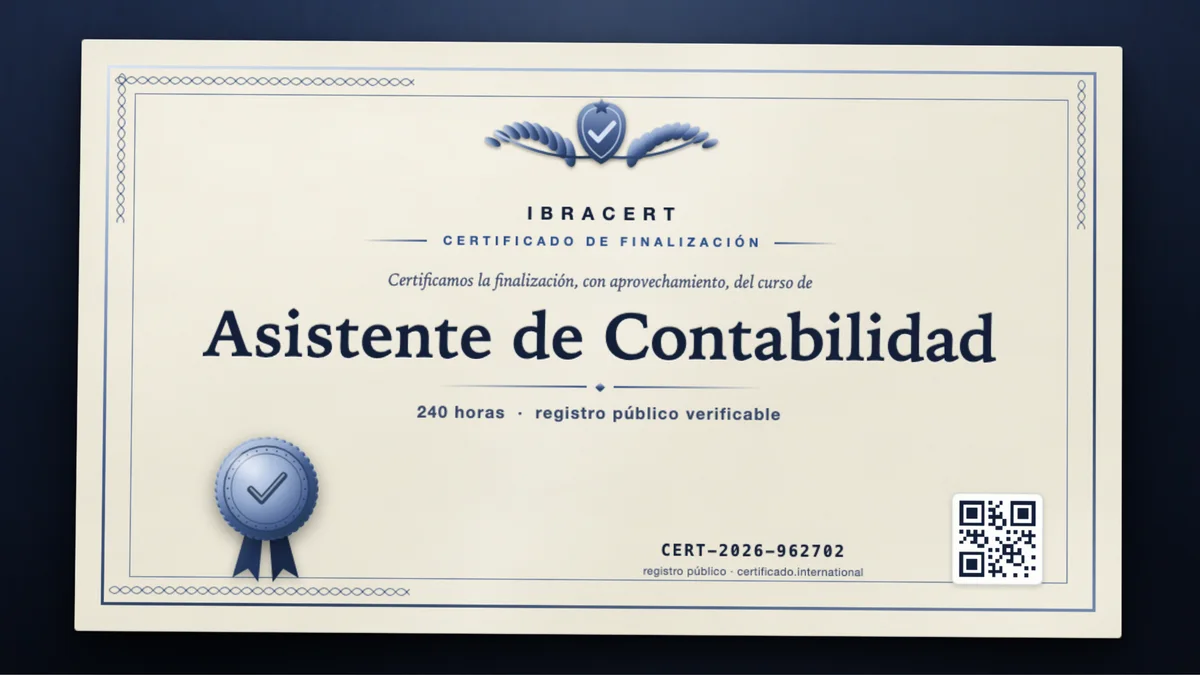 Portada del curso Asistente de Contabilidad