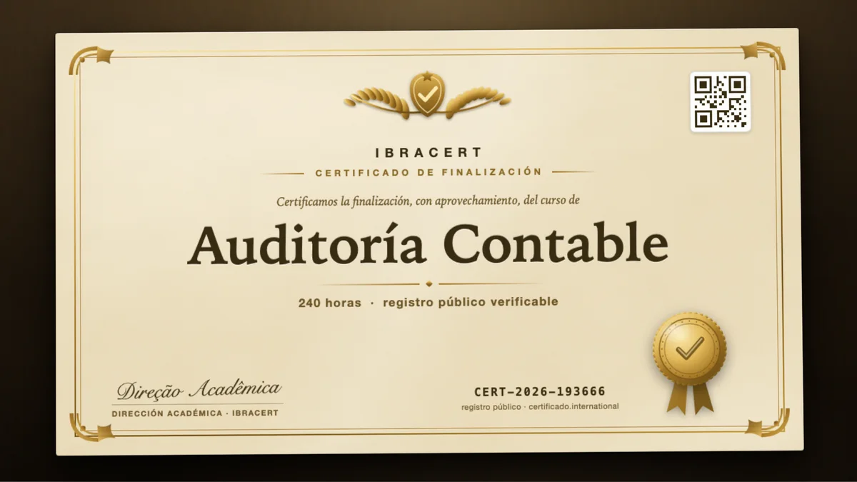 Portada del curso Auditoría Contable