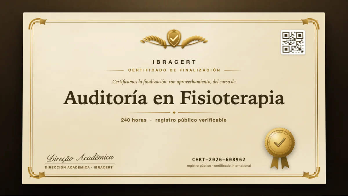 Portada del curso Auditoría en Fisioterapia