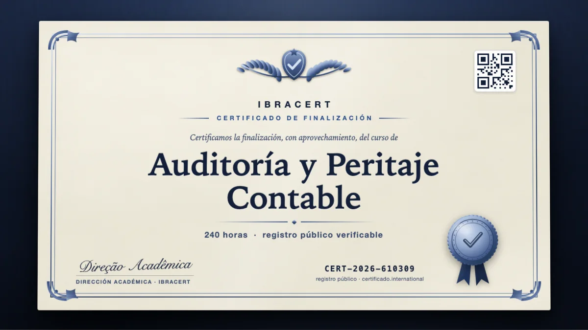 Portada del curso Auditoría y Peritaje Contable