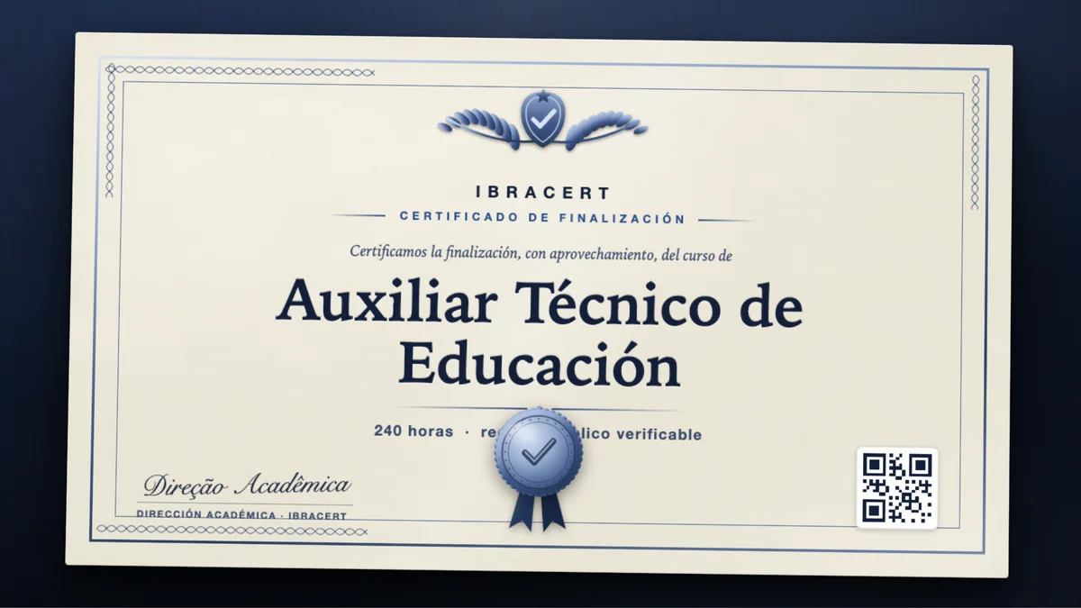 Portada del curso Auxiliar Técnico de Educación