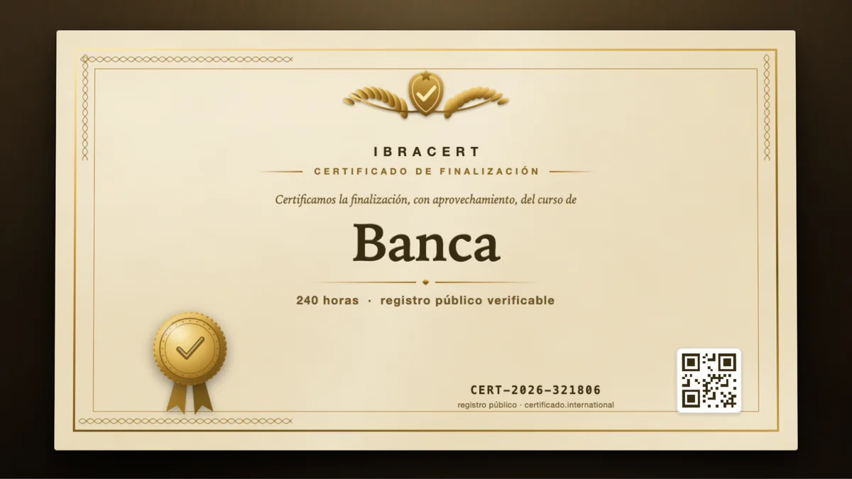 Portada del curso Banca