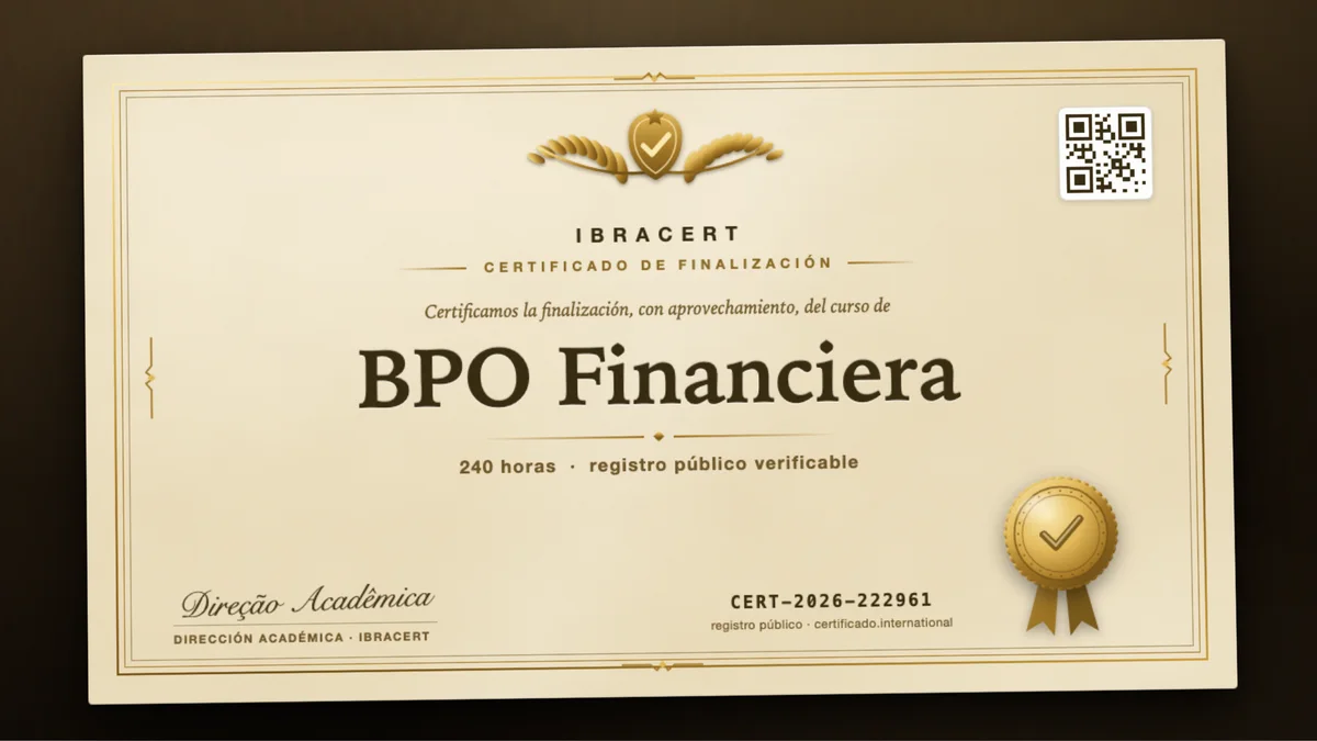 Portada del curso BPO Financiera