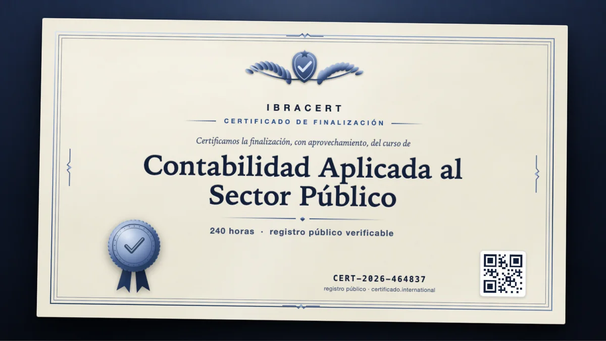 Portada del curso Contabilidad Aplicada al Sector Público
