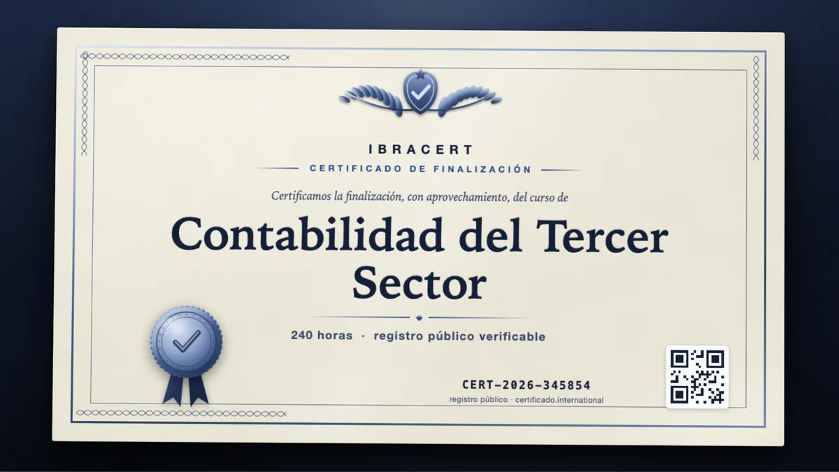 Portada del curso Contabilidad del Tercer Sector