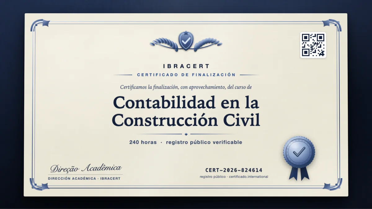 Portada del curso Contabilidad en la Construcción Civil