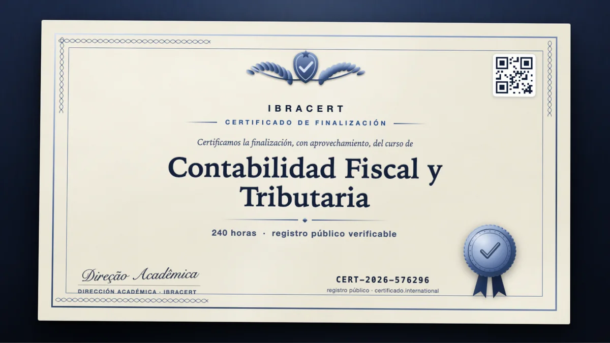 Portada del curso Contabilidad Fiscal y Tributaria