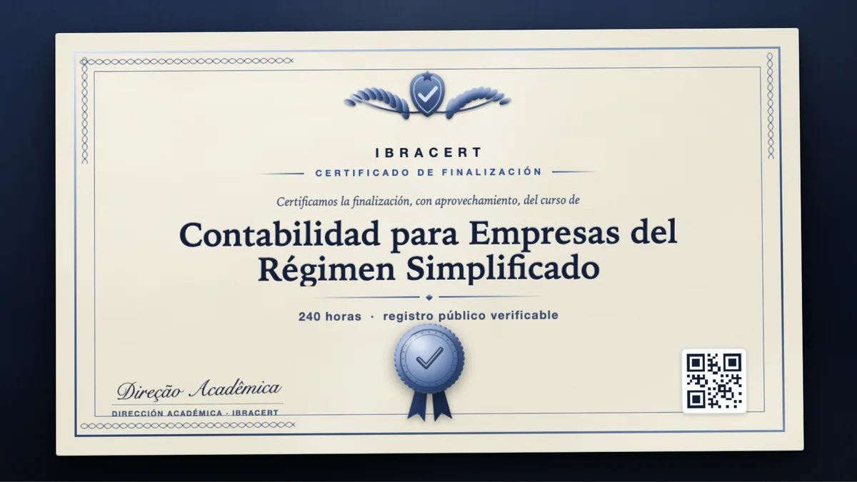 Portada del curso Contabilidad para Empresas del Régimen Simplificado
