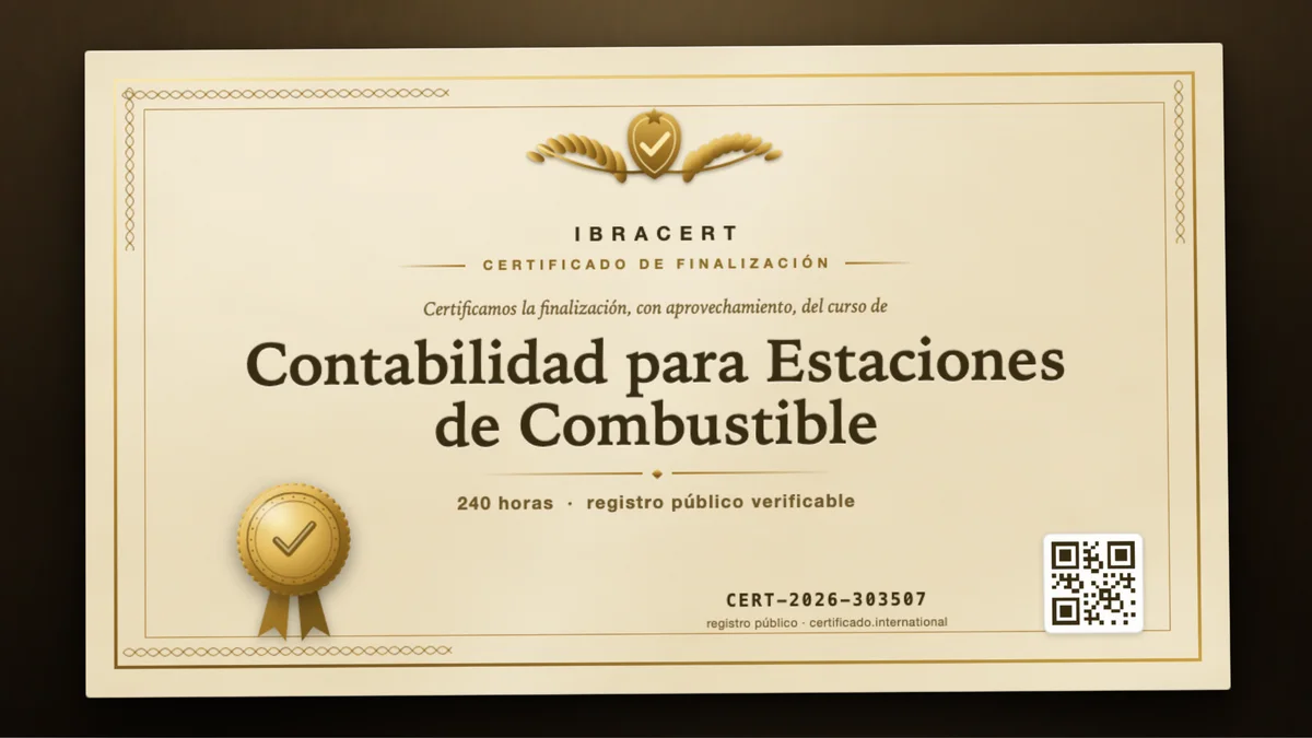 Portada del curso Contabilidad para Estaciones de Combustible