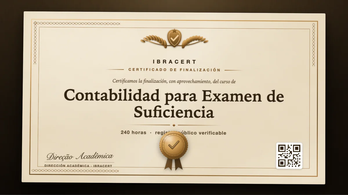 Portada del curso Contabilidad para Examen de Suficiencia