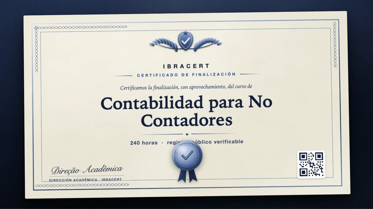 Portada del curso Contabilidad para No Contadores