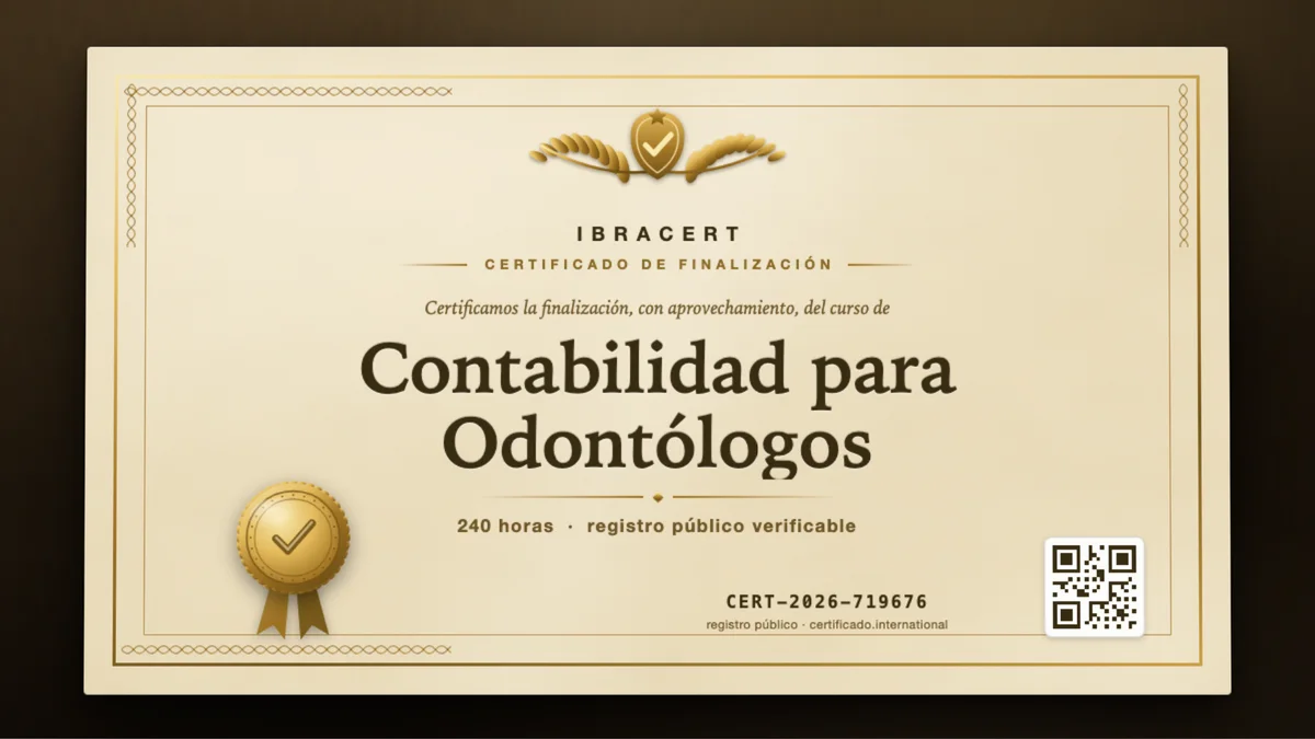 Portada del curso Contabilidad para Odontólogos