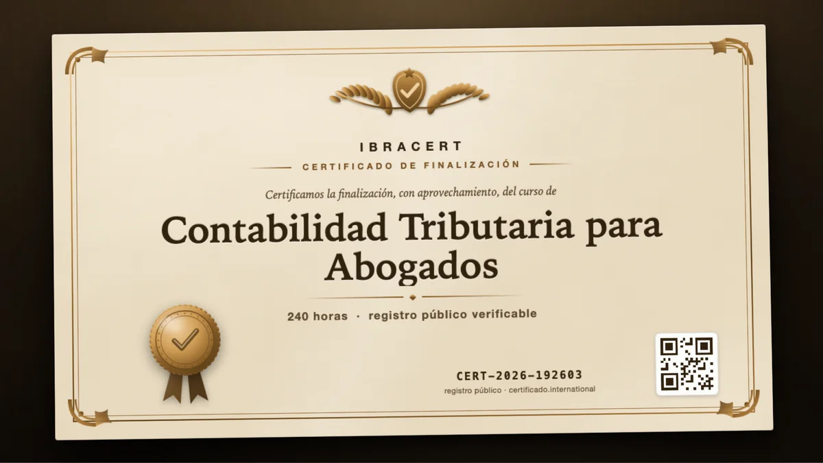 Portada del curso Contabilidad Tributaria para Abogados