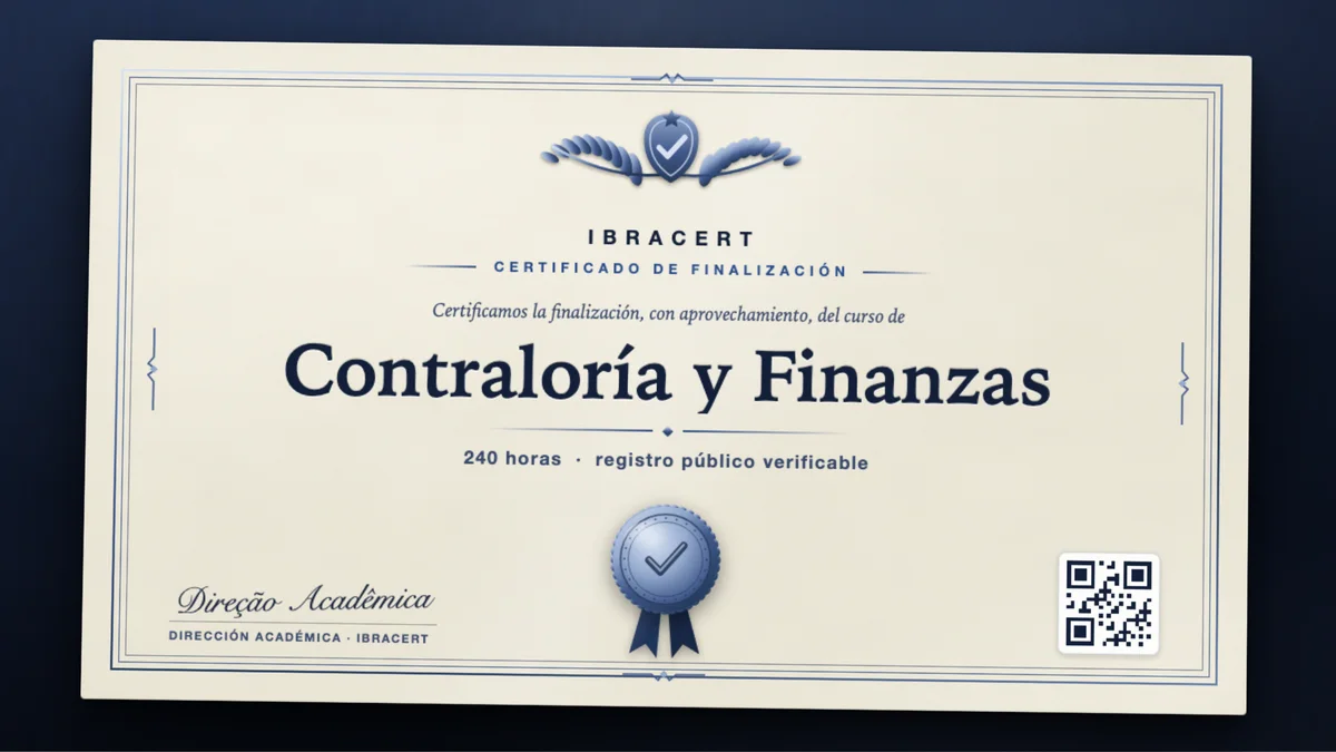 Portada del curso Contraloría y Finanzas