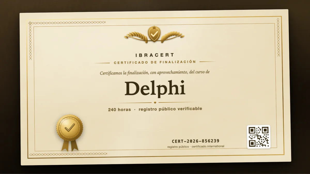 Portada del curso Delphi