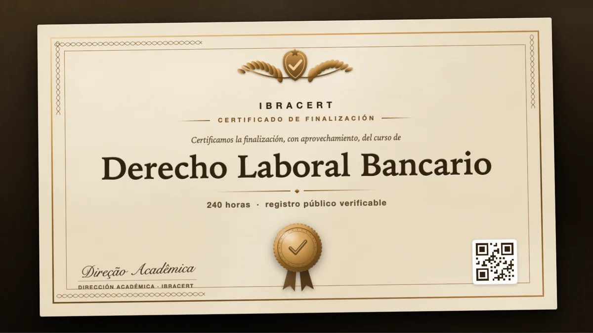Portada del curso Derecho Laboral Bancario