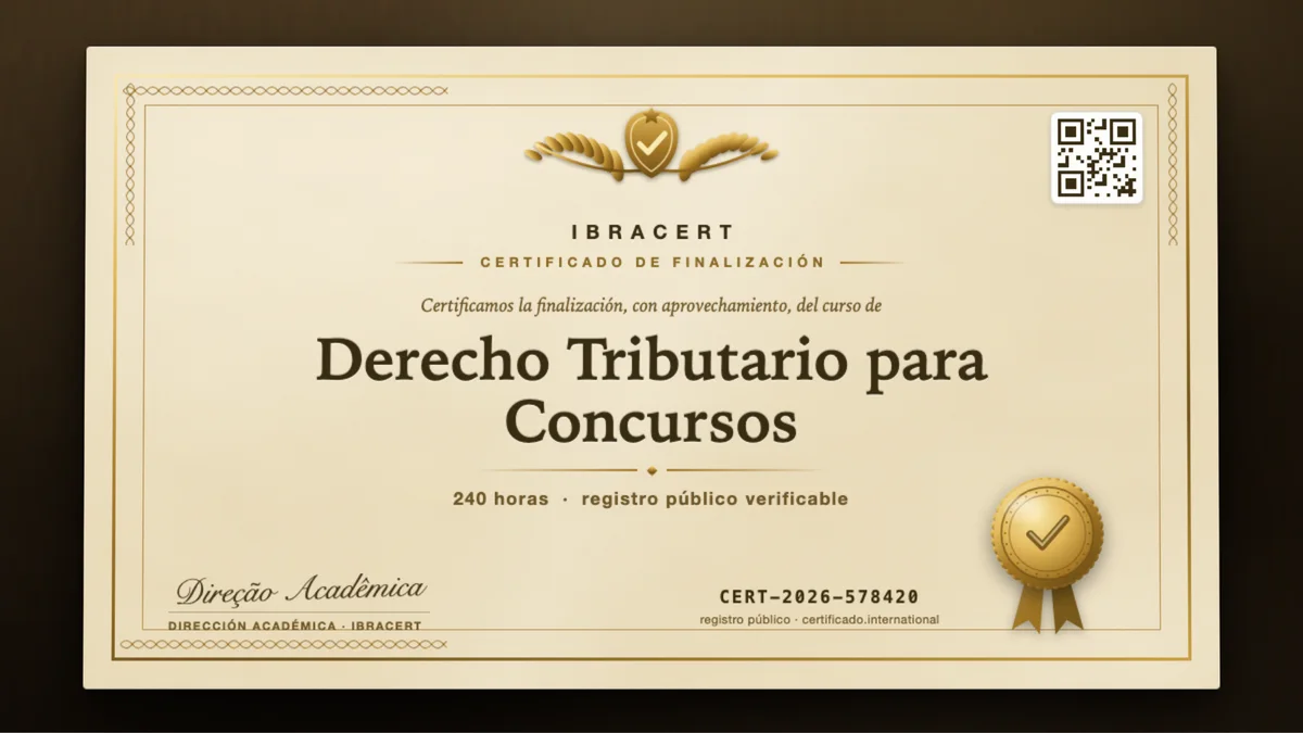Portada del curso Derecho Tributario para Concursos