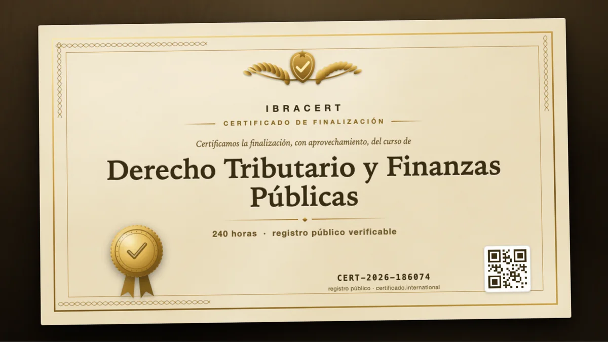 Portada del curso Derecho Tributario y Finanzas Públicas