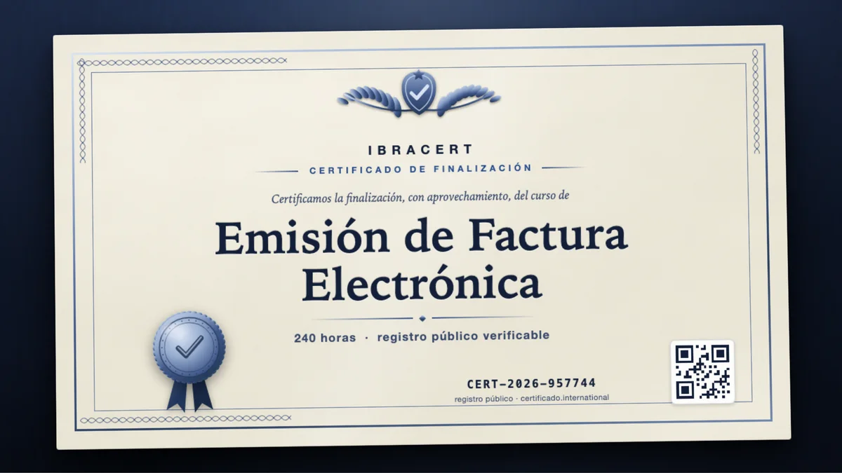 Portada del curso Emisión de Factura Electrónica