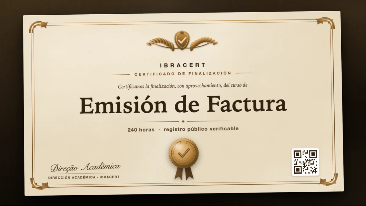 Portada del curso Emisión de Factura